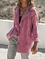 cheap Sweaters-Women&#039;s Cardigan Sweater Solid Color Knitted Vintage Style Elegant Long Sleeve Sweater Cardigans Fall Winter Hoodie Blushing Pink Grey khaki
