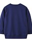 cheap Girls&#039; Tees &amp; Blouses-Kids Girls&#039; Sweatshirt Long Sleeve Dusty Blue Cartoon Unicorn Animal Indoor Outdoor Cotton Basic Cute 3-8 Years / Fall / Spring