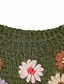 cheap Sweaters-Women&#039;s Pullover Sweater Jumper Floral Knitted Stylish Casual Soft Long Sleeve Sweater Cardigans Fall Winter Crew Neck Green