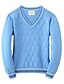 cheap Boys&#039; Tees &amp; Blouses-Kids Boys&#039; Sweater Long Sleeve Blue Navy Blue Solid Color Indoor Outdoor Cool Daily 5-13 Years / Fall / Winter