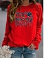 cheap Hoodies &amp; Sweatshirts-Women&#039;s Galaxy Graphic Letter Sweatshirt Print Hot Stamping Sports &amp; Outdoor Casual Daily Basic Hoodies Sweatshirts  Wine Red Yellow Gray