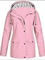 cheap Coats &amp; Trench Coats-Women&#039;s Jacket Fall Winter Spring Street Daily Outdoor Regular Coat Warm Slim Fit Sporty Casual Jacket Long Sleeve Zipper Pocket Solid Color Light Pink Water Blue Tiffany Blue