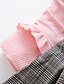 preiswerte Kleidersets für Mädchen-Kinder Mädchen T-Shirt &amp; Rock Langarm 2 Stück Schwarz Rosa Gelb Schleife Verziert Täglich Baumwolle Standard Aktiv Süß 3-8 Jahre / Herbst / Frühling