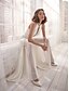 cheap Women&#039;s Jumpsuits-Women&#039;s Jumpsuit Solid Color Backless Mesh Elegant Halter Neck Wide Leg Party Wedding Sleeveless Regular Fit White S M L Spring / Deep V