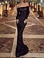 cheap Party Dresses-Women&#039;s Maxi long Dress Black Dress White Black Long Sleeve Sequins Solid Color Off Shoulder Fall Spring Party Party Elegant Formal 2022 S M L XL / Party Dress