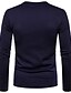 cheap Men&#039;s-Men&#039;s T shirt Tee V Neck Solid Color Black Army Green Navy Blue Beige Long Sleeve Button-Down Outdoor Casual Tops Basic Simple Casual / Micro-elastic / Spring / Fall