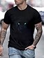 preiswerte Short Sleeve-Herren T-Shirt T Shirt Tee Graphic Animal Crew Neck Braun 3D Print Plus Size Casual Daily Short Sleeve Clothing Apparel Designer Basic Slim Fit