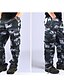 cheap Pants-Men&#039;s Classic Style Casual / Sporty Classic Pocket Multiple Pockets Straight Pants Tactical Cargo Full Length Pants Micro-elastic Casual Sports Cotton Camouflage Mid Waist Comfort Outdoor Blue Army