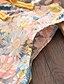 abordables Robes pour Filles-Robe Fille Enfants Robe Cheongsam Petit Floral Graphique Imprimer du quotidien Utilisation Multicouleur Mi-long Coton Sans Manches Chinoiserie Robes Eté Standard 2-8 ans