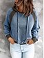 preiswerte Kapuzenpullis &amp; Sweatshirts-Damen Farbblock Pullover Hoodie Sweatshirt Alltag Ausgehen Alltag Kapuzenpullover Sweatshirts Weinrot Blau Purpur