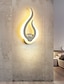 abordables Appliques Murales d&#039;Intérieur-lightinthebox 1 lumière 31 cm appliques murales LED en forme de feu appliques murales design style minimaliste moderne magasins/cafés applique murale en acrylique générique 10 w ip44