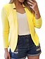baratos Blazers Femininos-jaqueta casual feminina blazer de trabalho casual jaqueta de escritório slim fit blazer para mulher de negócios (amarelo, l4)
