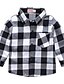 cheap Toddler Boys&#039; Tees &amp; Blouses-Boys&#039; Plaid Cotton Long Sleeve Shirt 3-8 Years