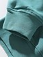 preiswerte Damenmode-Damen Glatt Pullover Hoodie Sweatshirt Vordertasche nicht druckbar Täglich Grundlegend Kapuzenpullover Sweatshirts Khaki Grün Weiß