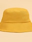 preiswerte Hüte-Damen Fischerhut Reine Farbe Alltagskleidung Draussen Gelb Braun Einfarbig Hut / Frühling / Sommer / Sonnenhut