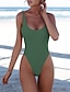 cheap One-Pieces-Elegant One Piece Women&#039;s Monokini with Tummy Control