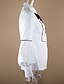 preiswerte Bluse-Damen Bluse Hemd Weiß Gefaltet Mode Glatt Einfarbig Casual Täglich Langarm Hemdkragen Basic Standard Schlank S / Sommer / Schleife