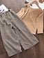 abordables Conjuntos de Ropa para Niña-Niños Chica Camiseta y Pantalones Conjunto de Ropa Manga Larga 2 Piezas Caqui Raya Regular Casual Confort 3-6 años de edad