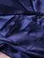 baratos Dormir e relaxar para mulher-Mulheres 1conjunto Pijamas Conjuntos Seda Simples Luxo Cor imaculada Poliéster Casa Festa Rua Lapela Presente Camisa Social Manga Longa Básico Calça Outono Inverno Bolsos Branco Azul