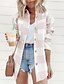 cheap Coats &amp; Trench Coats-Women&#039;s Coat Print Casual Shacket Street Daily Coat Regular Polyester Pink Single Breasted Fall Winter Turndown Regular Fit S M L XL / Warm / Plaid / Check