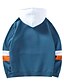 cheap Men&#039;s Clothing-Men&#039;s Hoodie Bishop Sleeve Pocket Hooded Medium Spring &amp;  Fall Blue Orange White