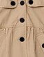 cheap Girls&#039; Jackets &amp; Coats-Kids Girls&#039; Coat Long Sleeve Khaki Red Pocket Plain Sport Active Cute 3-8 Years / Fall / Spring