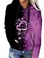 cheap Hoodies &amp; Sweatshirts-Women&#039;s Rose Hoodie Pullover Hoodie Sweatshirt Print 3D Print Sports &amp; Outdoor Casual Daily Sportswear Work Hoodies Sweatshirts  Green Purple Orange