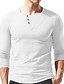 cheap Men&#039;s Socks-Men&#039;s T shirt Tee Solid Color Round Neck Daily Outdoor Long Sleeve Button-Down Tops Simple Fashion Sports Green White Black