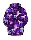 cheap Girls&#039; Tees &amp; Blouses-Kids Girls&#039; Hoodie Long Sleeve Purple 3D Print Cartoon Unicorn Animal Daily Outdoor Adorable Cute 2-12 Years / Fall