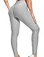preiswerte Graphic Chic-Damen Sport Yoga Grundlegend Leggings Gerüscht Einfarbig Mittlere Taillenlinie Grün Weiß Schwarz S M L / Dünn