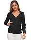 cheap Coats &amp; Trench Coats-Women&#039;s Jacket Hoodie Jacket Zipper Pocket Sporty St. Patrick&#039;s Day Casual Daily Valentine&#039;s Day Coat Regular Polyester Sapphire Navy Water Blue Fall Spring Hoodie Relaxed Fit XS S M L XL 2XL