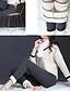 baratos Leggings para Mulheres-Mulheres Calças de lã Tosão Preto Cinzento Básico Cintura Alta Casual / Diário Outono &amp; inverno