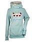 cheap Plus Size Tops-Women&#039;s Plus Size Tops Blouse Hoodie Sweatshirt Graphic Long Sleeve Pocket Streetwear Festival Crewneck Polyster Christmas Daily Fall Blue Gray