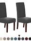 cheap Slipcovers-Dinning Chair Cover Stretch Chair Seat Slipcover Soft Plain Solid Color Durable Washable Furniture Protector For Dinning Room Party