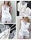 cheap Pajamas-Women&#039;s Pajamas Sets Lace Home Christmas Party Daily Spandex Pure Color Strap Top Simple Casual Soft Satin Shorts Square Neck