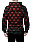 preiswerte Hoodies-Herren Grafik 3D Zip Up Hoodie Sweatshirt Vordertasche 3D-Druck Täglich Wochenende 3D-Druck Kapuzenpullover Sweatshirts Rote