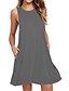 billige Uformelle kjoler-Uformell kjole Mini kjole Lys Kaffe Svart Mørkerød Sommer Vår 2023 S M L XL 2XL