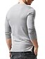cheap Men&#039;s Socks-Men&#039;s T shirt Tee Solid Color Round Neck Daily Outdoor Long Sleeve Button-Down Tops Simple Fashion Sports Green White Black