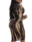 cheap Bodycon Dresses-Women&#039;s Midi Dress Bodycon Black Beige Long Sleeve Sequins Print Round Neck Fall Winter Party Sexy Prom Dress 2022 Slim S M L XL XXL