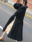 cheap Furs &amp; Leathers-Women&#039;s Faux Fur Coat Long Pocket Coat White Black Active Party Fall Turndown Regular Fit M L XL XXL 3XL 4XL / Daily / Warm