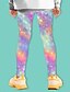 abordables Pantalons &amp; Leggings pour Filles-Enfants Fille Leggings Arc-en-ciel Imprimer Galaxie Graphique Actif Collants 4-12 ans / L&#039;autume