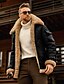 preiswerte Sale-Herren Jacke Kariert Tasche Kurz Mantel Schwarz Rote Braun Kaffee Täglich Casual Reisverschluss Herbst Umlegekragen Regular Fit S M L XL XXL 3XL / Winter / Polyester / Langarm / Maschinenwäsche