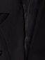 abordables Blazers Femme-blazer Couleur Pleine Travail Style classique Double Boutonnage L&#039;autume Printemps Normal Revers Cranté Manteau Manches Longues Casual Veste Bleu / Eté / Décontractée / du quotidien / Sans Doublure