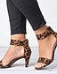 abordables Sandals-Elegantes Sandalias de Tobillo para Mujer en Cuero Sintético