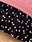 cheap Girls&#039; Dresses-Kids Toddler Little Girls&#039; Dress Polka Dot Casual Daily Patchwork Blushing Pink Cotton Long Sleeve Cute Sweet Dresses Fall Spring Loose 2-6 Years
