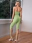 cheap Jumpsuits &amp; Rompers-Women&#039;s Casual Streetwear Street Daily Wear Cut Out Green Jumpsuit Cut Out Solid Colored