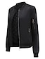 cheap Women&#039;s Coats &amp; Jackets-Women&#039;s Jacket Bomber Jacket Varsity Jacket Quilted Casual Hip Hop Sport Daily Valentine&#039;s Day Coat Regular Polyester Black Pink Army Green Zipper Fall Winter Round Neck Loose S M L XL XXL 3XL