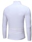 abordables Long Sleeve-Hombre Camiseta Suéter de cuello de tortuga Camisa de manga larga Plano Cuello enrollado Exterior Casual Manga Larga Ropa Ligeras Clásico Casual Corte Slim