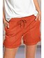 abordables Shorts-Mujer Corte Recto Pantalones Deportivo Alta cintura Bolsillo Casual Corto Microelástico Color sólido Comodidad Ejercito verde S / Pantalón corto