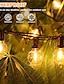preiswerte LED Lichterketten-Outdoor-Lichterketten 7,62 m 25ft g40 Glühbirnen für Hochzeit Hinterhof Bistro Terrasse Balkon Wohnkultur 7w Globus Lichterkette 220-240v